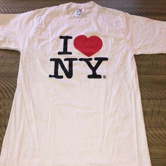 I ❤️ NY 🏙 🌆🗽TeeShirt the Empire State 💯 Cotton. Retro 80s Vibe 🌟 - Picture 1 of 17